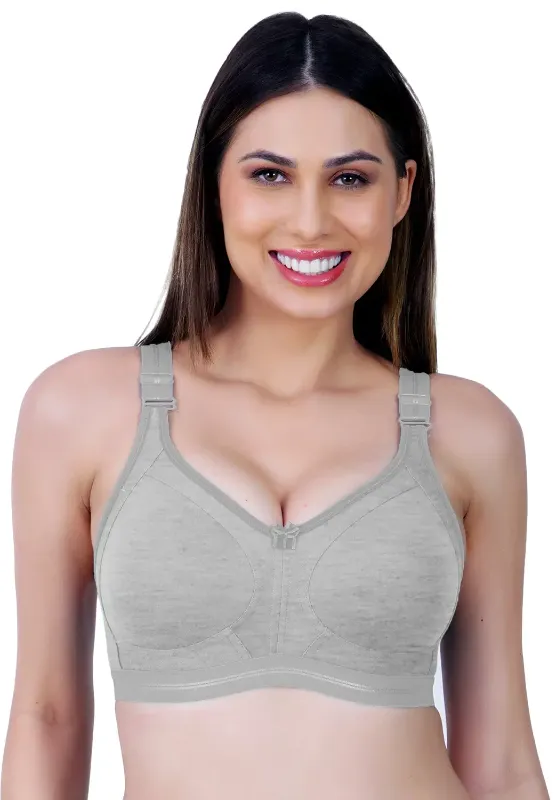 Cotton Blend Non Padded Everyday Bra For Women