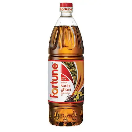 Fortune Kachi Ghani Mustard Oil Bottle