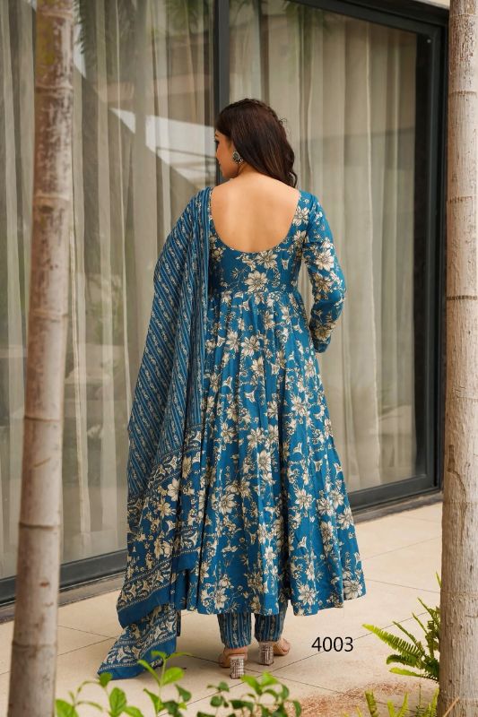 Designer  3 Piece beautiful  printed  Kurti ,bottom with dupatta