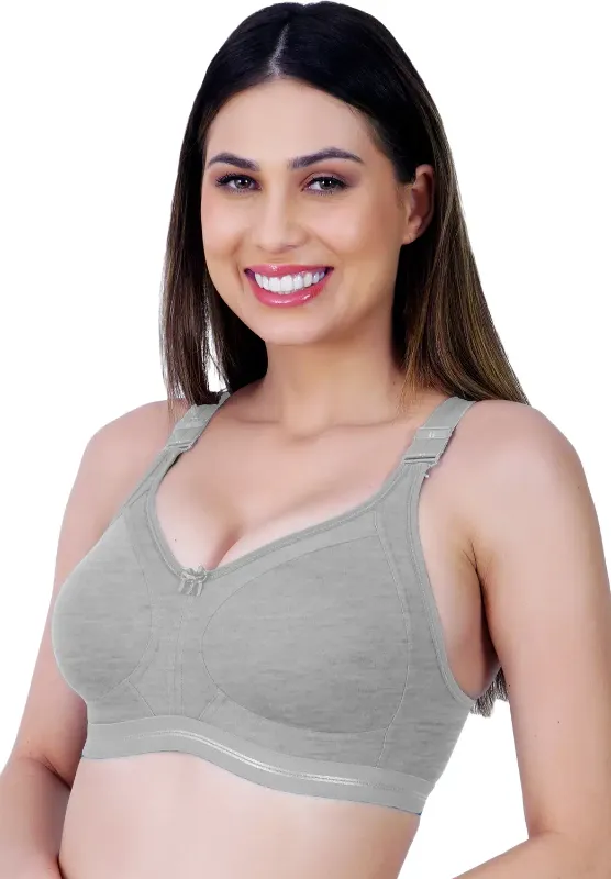 Cotton Blend Non Padded Everyday Bra For Women