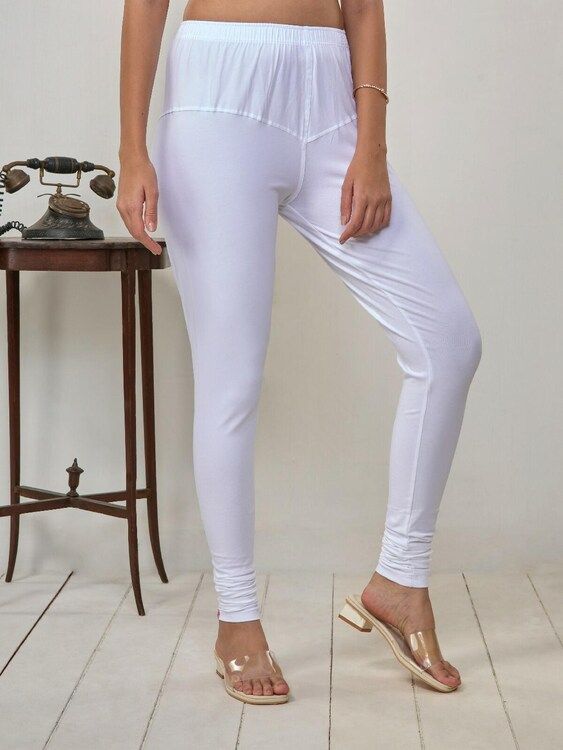Lyra Churidar Leggings (Free Size) White: 1 Unit