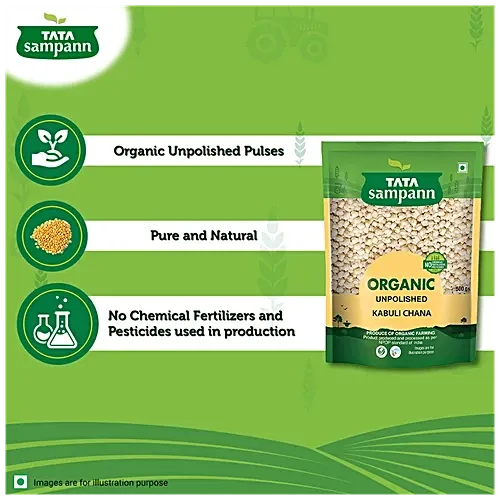 Tata Sampann Organic Unpolished Kabuli Chana