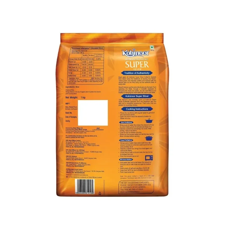 Kohinoor Super Silver Basmati Rice