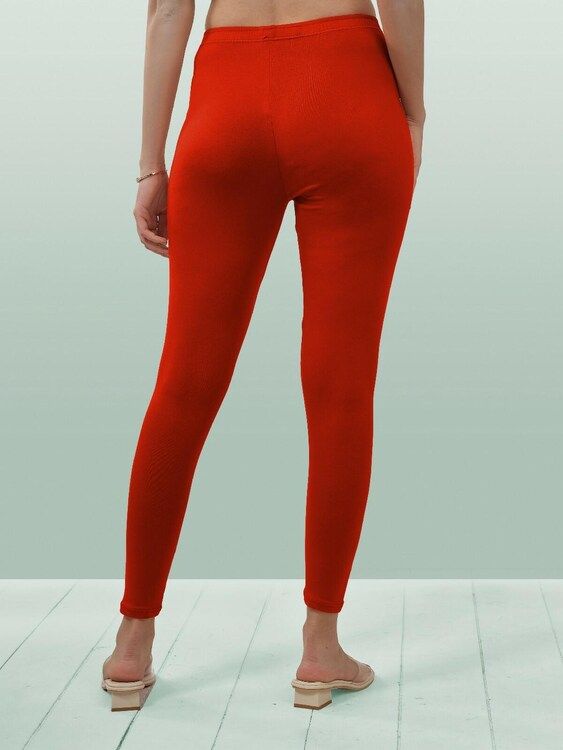 Lyra Ankle Leggings (Free Size) Tomato Red: 1 Unit