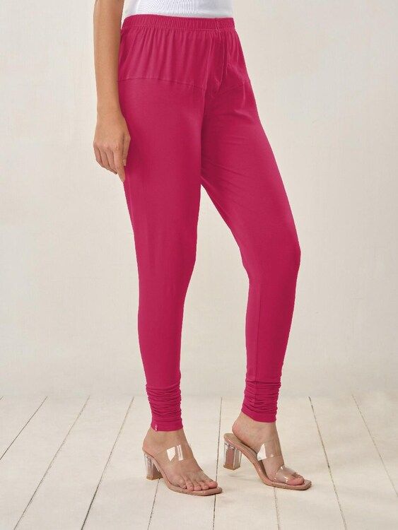 Lyra Churidar Leggings (Free Size) Rose Pink: 1 Unit