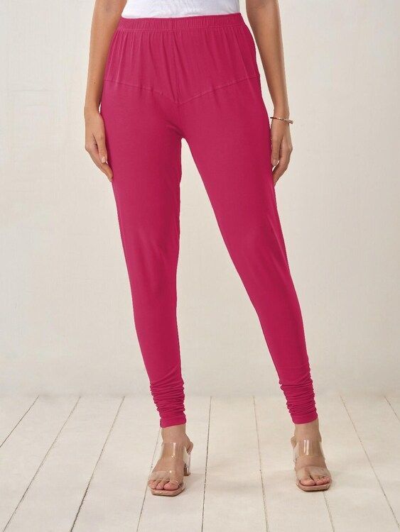 Lyra Churidar Leggings (Free Size) Rose Pink: 1 Unit