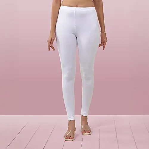 Lyra Ankle Leggings (Free Size) White: 1 Unit
