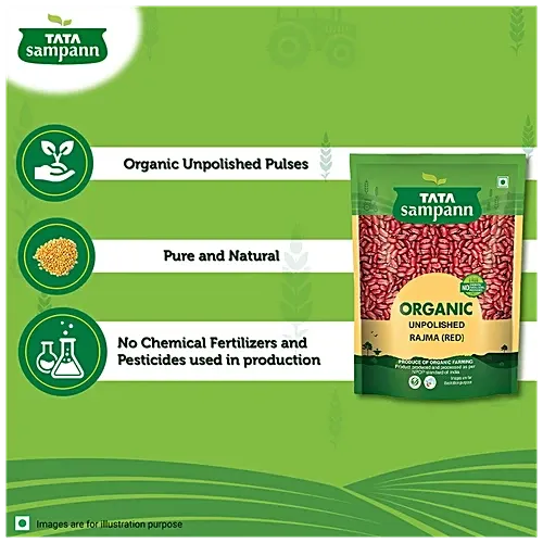 Tata Sampann Organic Unpolished Rajma Red