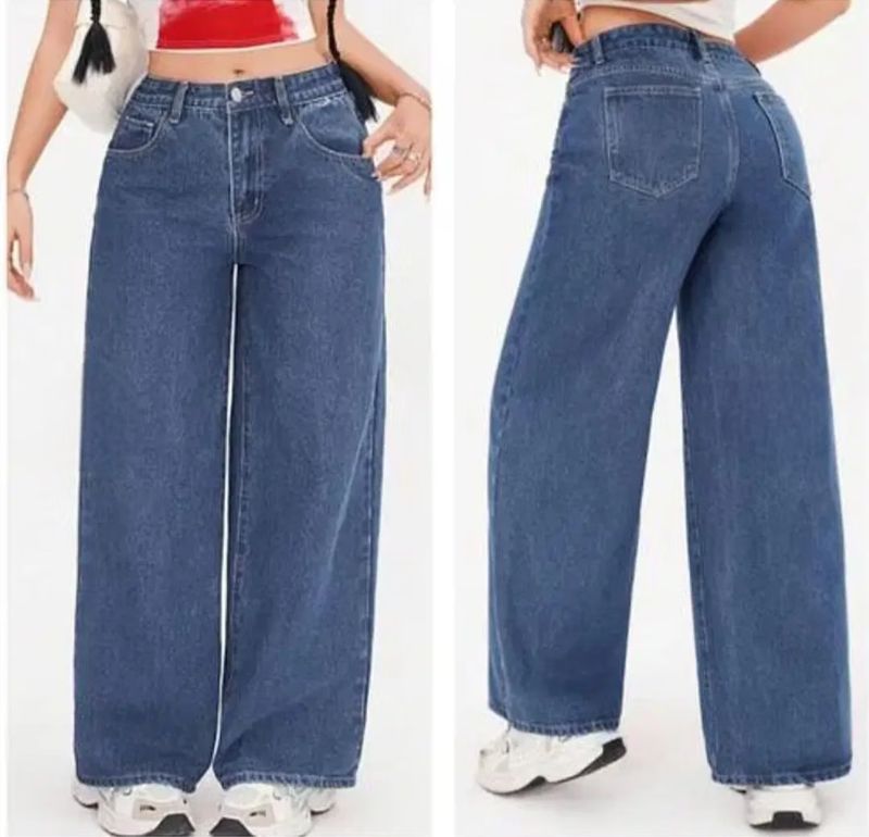 Women's Baggy Mid-Rise Jeans
