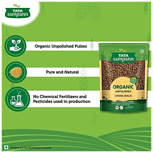 Tata Sampann Organic Unpolished (Kala) Chana