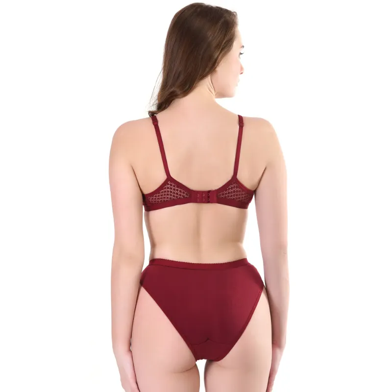 Cotton Lycra Bra and Panty Set