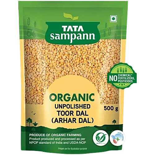 Tata Sampann Organic Unpolished Toor Dal