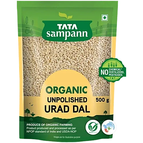 Tata Sampann Organic Unpolished Urad Dal