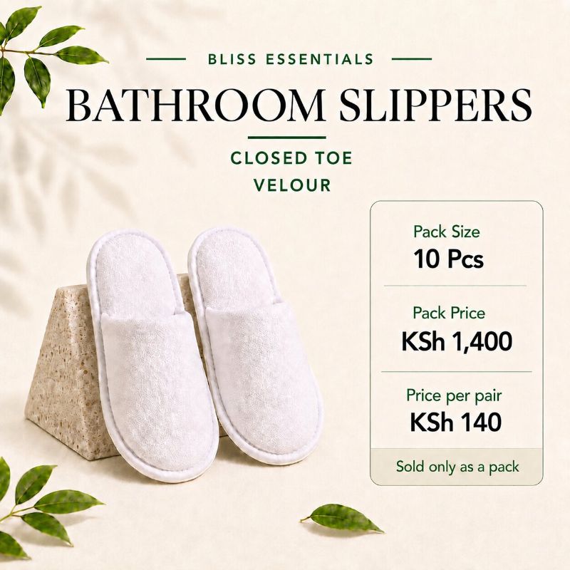 Bathroom Slippers Closed Toe (10pcs)