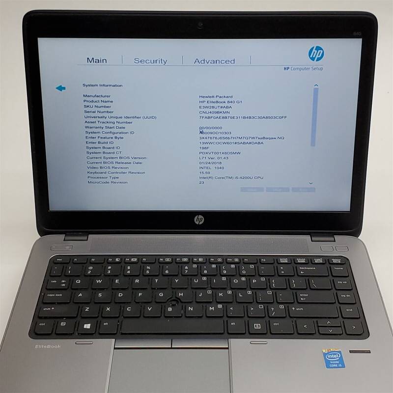 HP Elitebook 840 G1 Core i5 8GB 500GB HDD