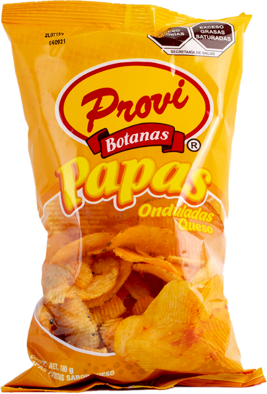Papas Onduladas Queso