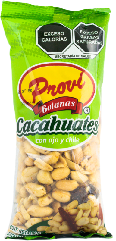 Cacahuates con ajo y chile