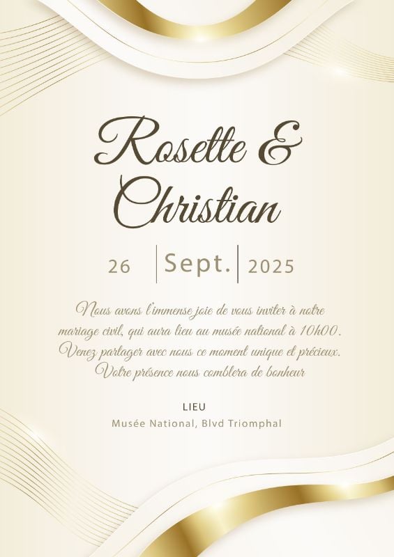 Invitation Mariage