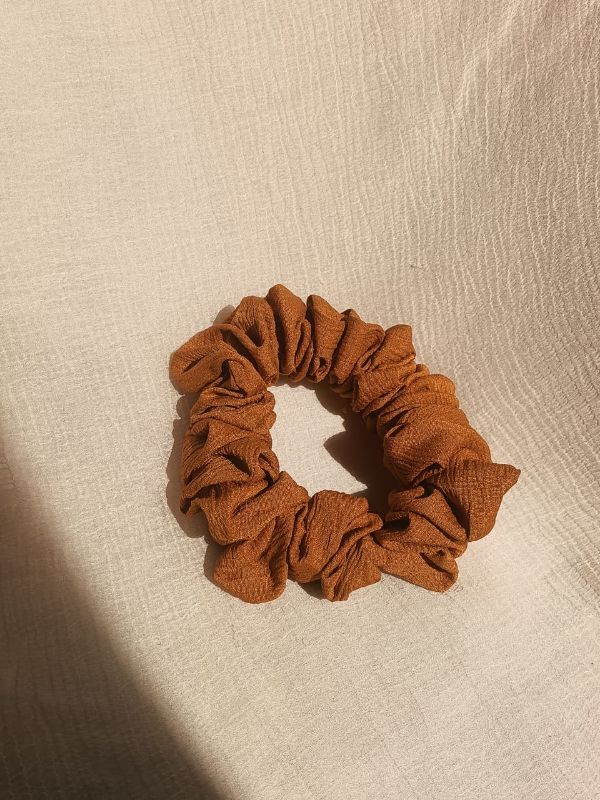 Camel Colour Hair Tie Scrunchie