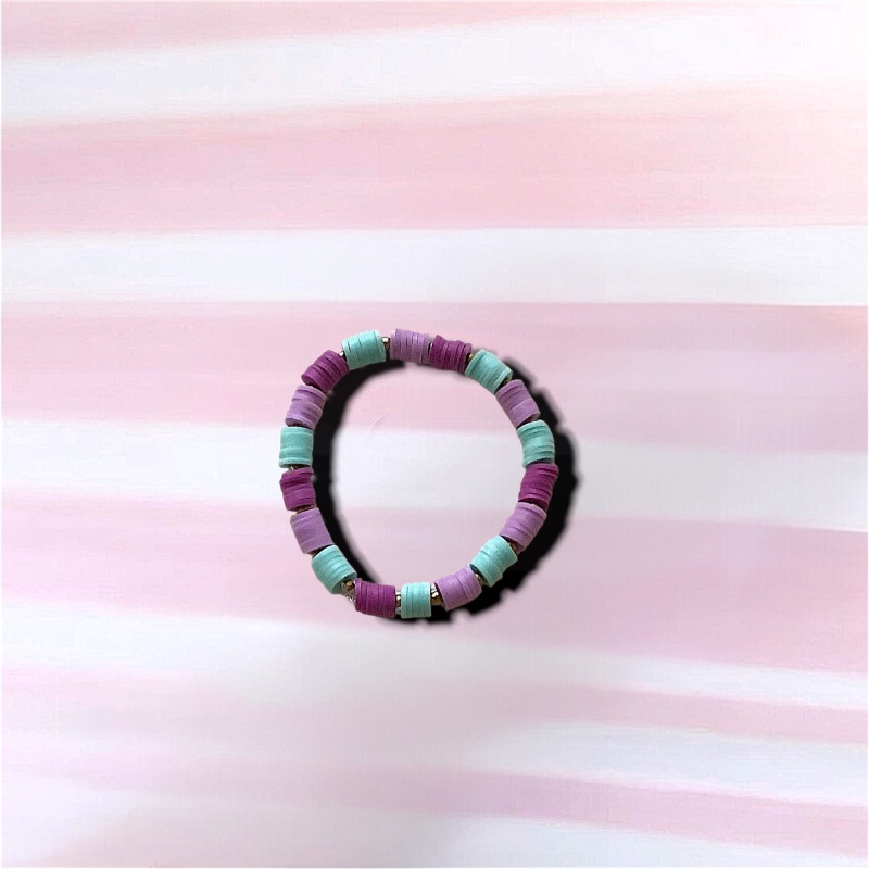 Berry Mint Clay Bracelet