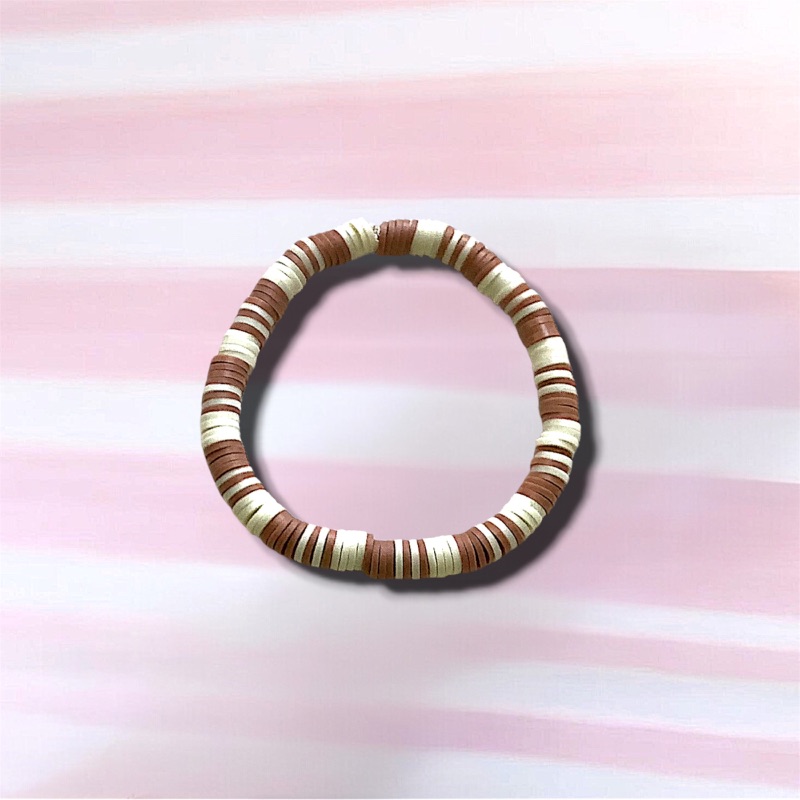 White chocolate clay bracelet