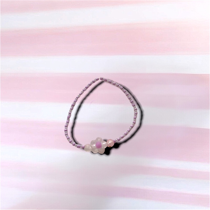 Lavender Petal Seed Bracelet
