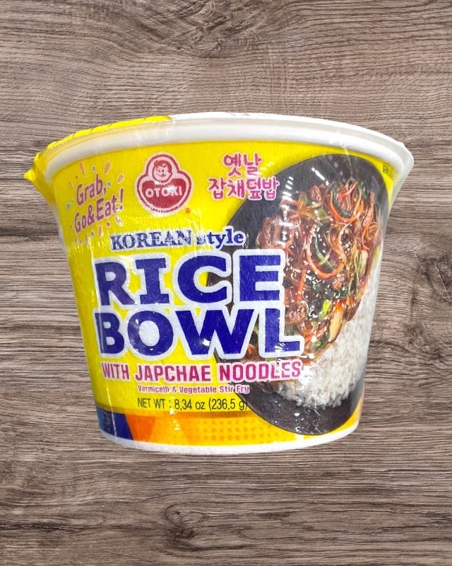 Rice Bowl with Japchae Noodles