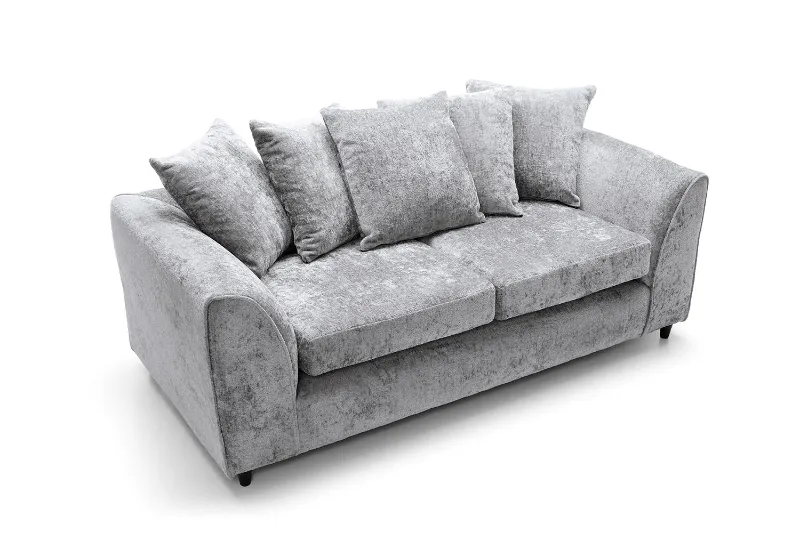 Alaska Contemporary Light Grey 3 Seater Sofa