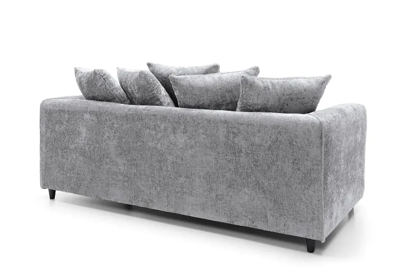 Alaska Contemporary Light Grey 3 Seater Sofa