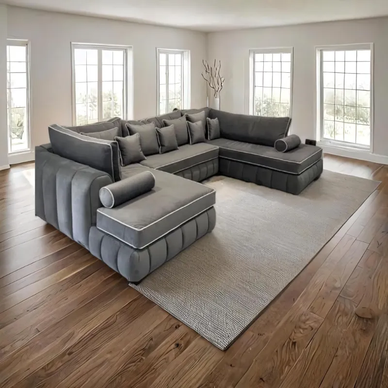 Lilly U Shape High Back sofa Set