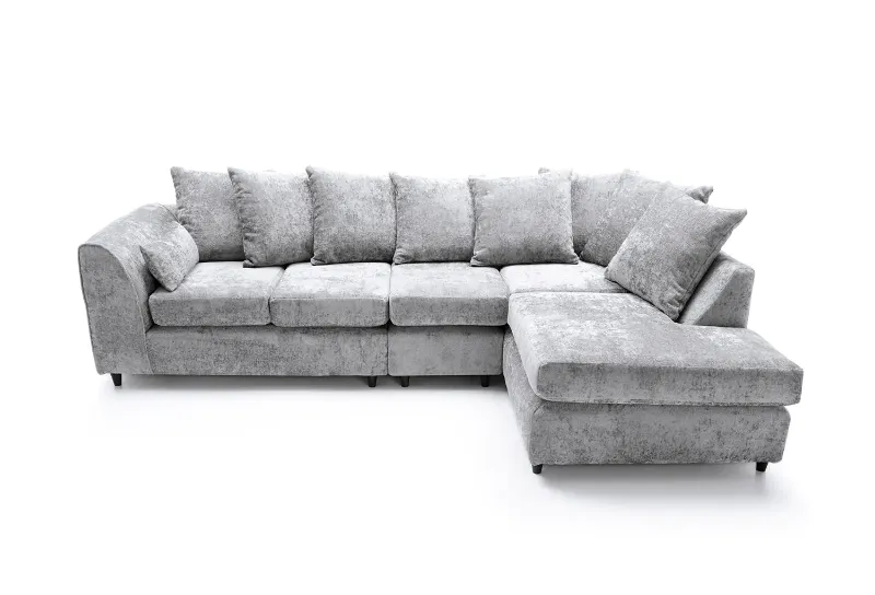 Harriet Large Crushed Chenille Corner Sofa