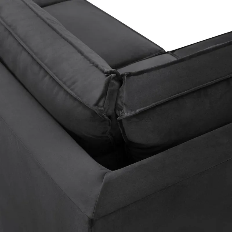 Sloane Large Right Hand L-Shape Sofa (Black)
