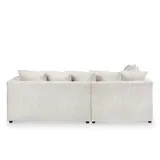 Jumbo Cord Chaise Sofa Left Hand With Scatter Back