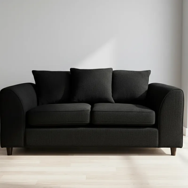 2 Seater Scatter Back Alaska (Black)
