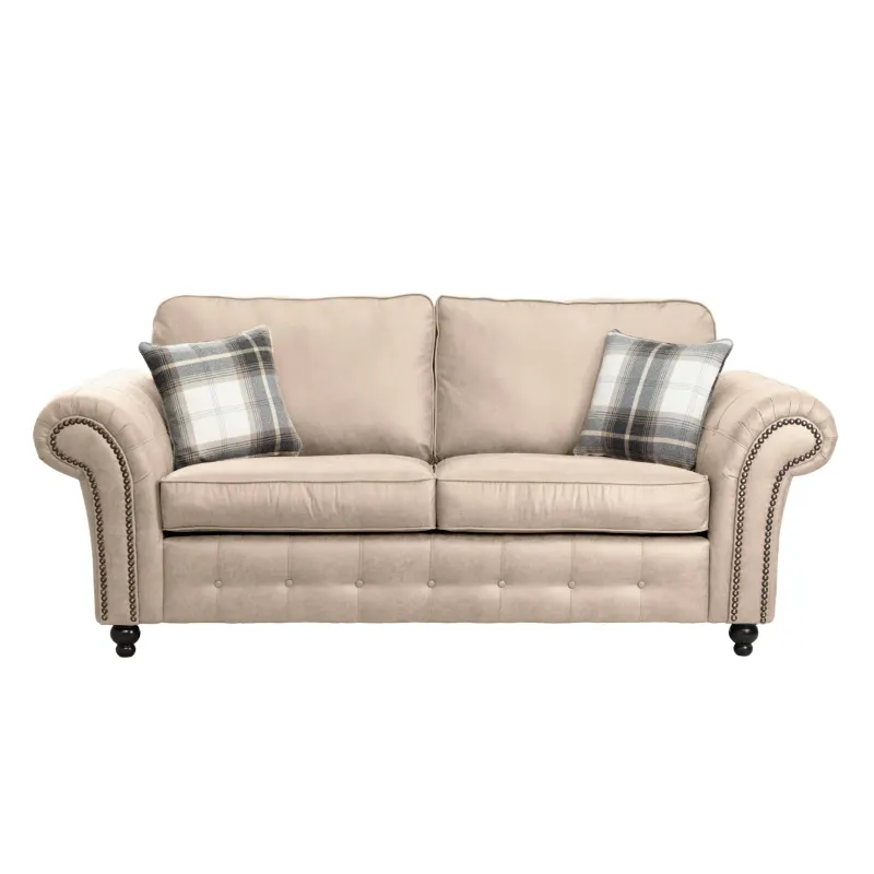 Ashwin 2 Seater Velvet Sofa (Beige)