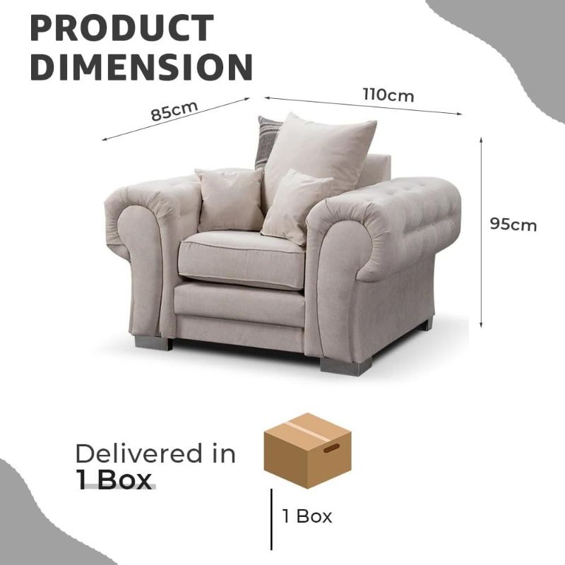 Verona Cream Armchair for Sale – Elegant, Comfortable & Perfect for Modern Living Spaces