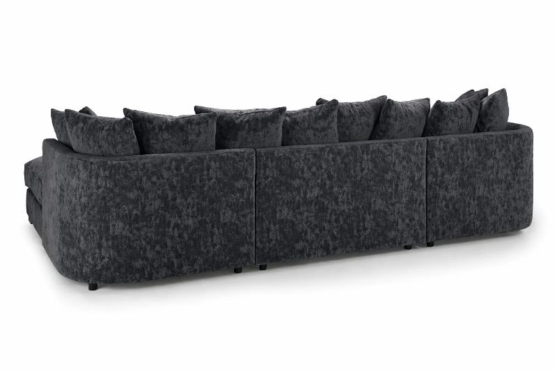 Bishop Alaska Coal U Shape Sofa – Large Full Back Corner Sofa | Bespoke & Made to Order