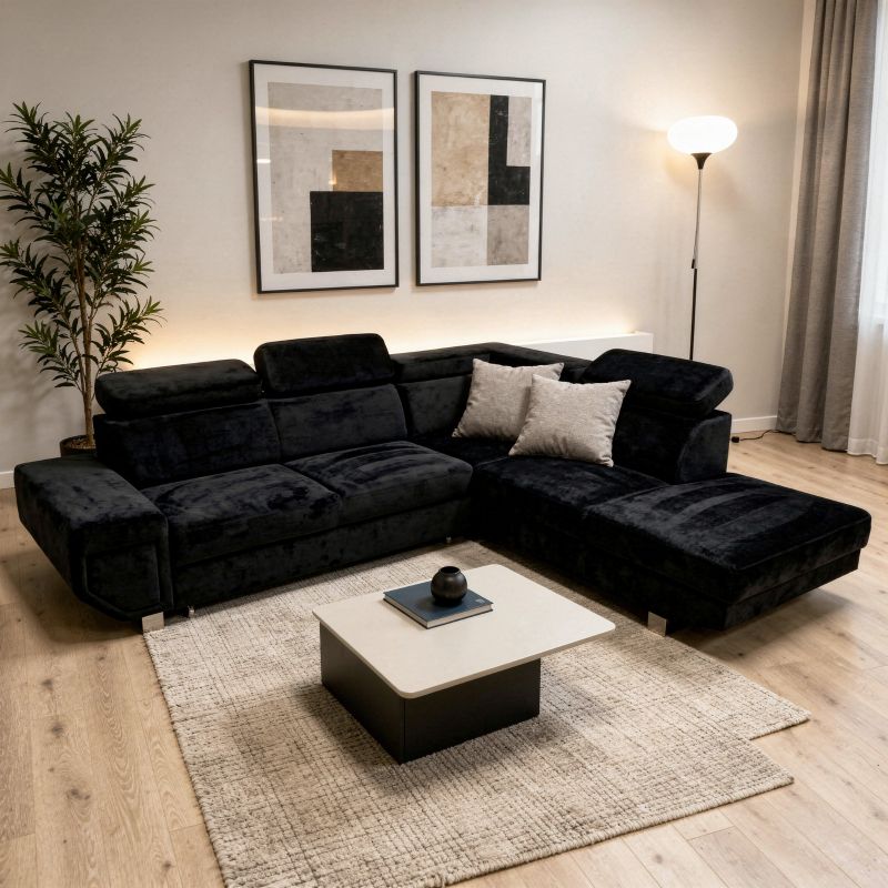 Luxury Arctic Fabric Corner Sofa Bed with Hidden Storage – Extra Comfort