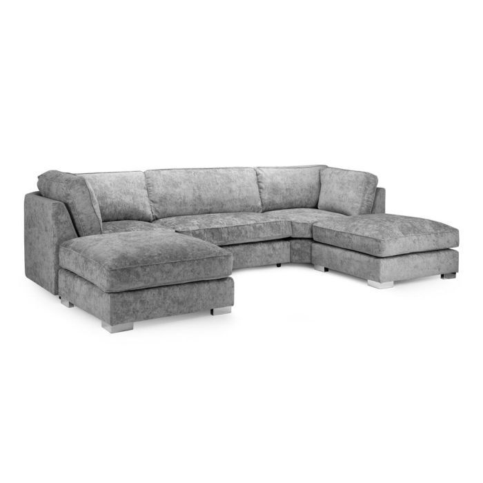 Bishop Platinum U Shape Full Back Sofa – Luxury Large Corner Suite with Firm Support