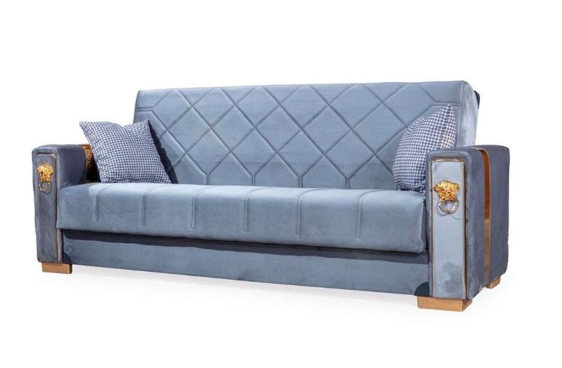 LION SOFABED BLACK AND GOLD