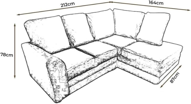 Luxury Black Velvet 4 Seater Corner Sofa – Right Hand L Shape Sectional Sofa | UK