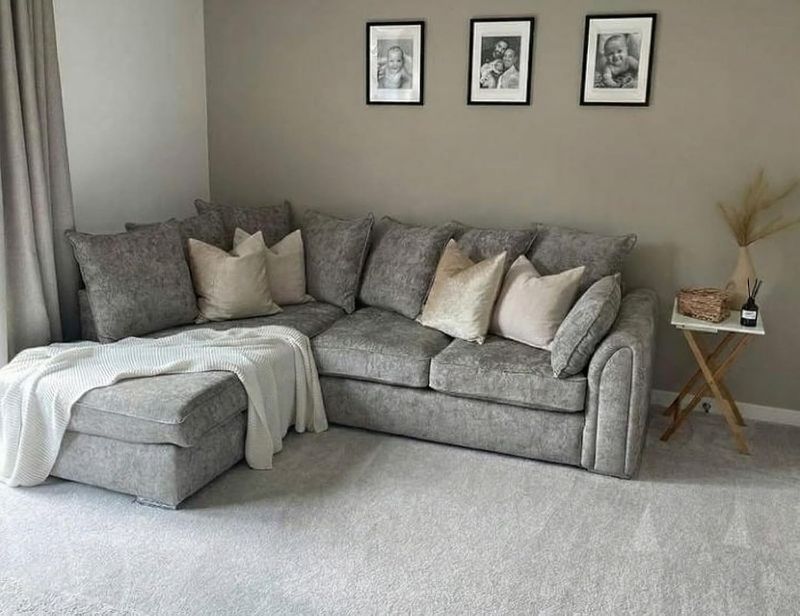 Dylan Alaska L Shape Corner Sofa – Light Grey | Left & Right Hand UK