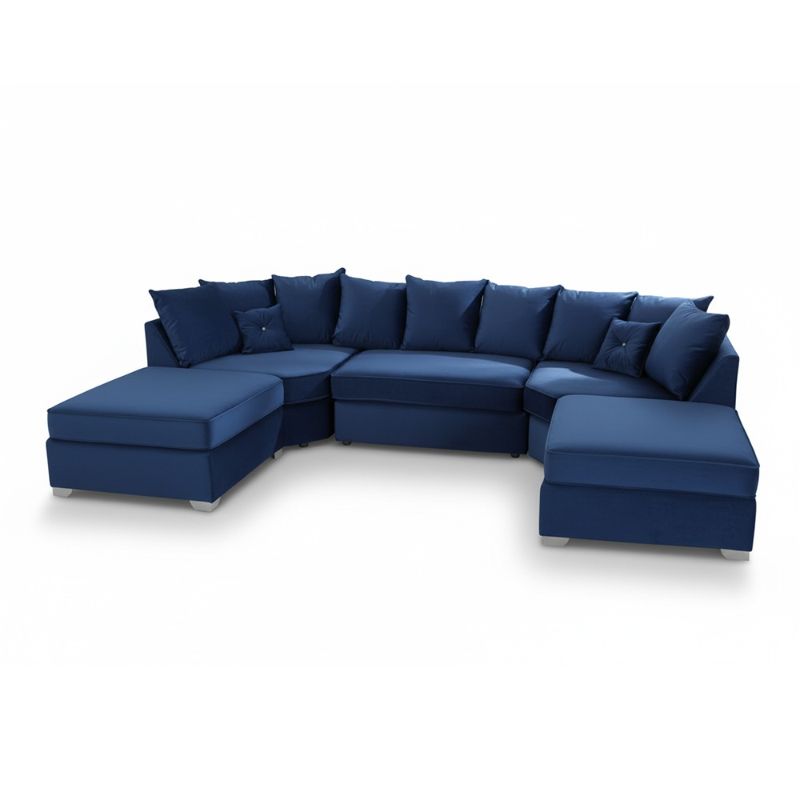 Bishop U Shape Corner Sofa with Scatter Back Cushions – Modern Large Settee