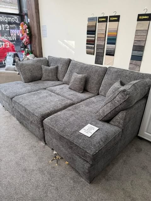 caranby U shape High Back with Footstool