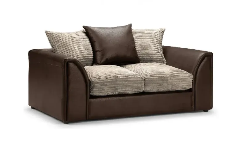 Dylan Bryon Brown & Beige 2 seater sofa