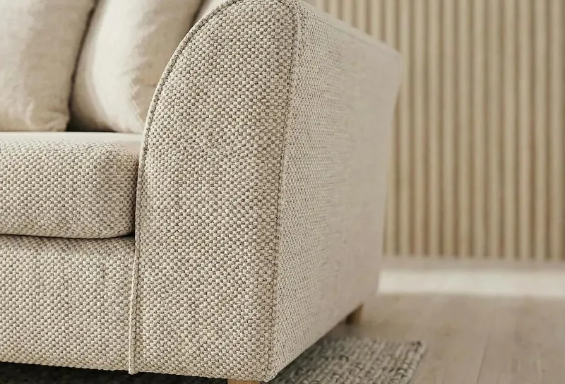 Premium Chenille Beige 3 Seater Sofa