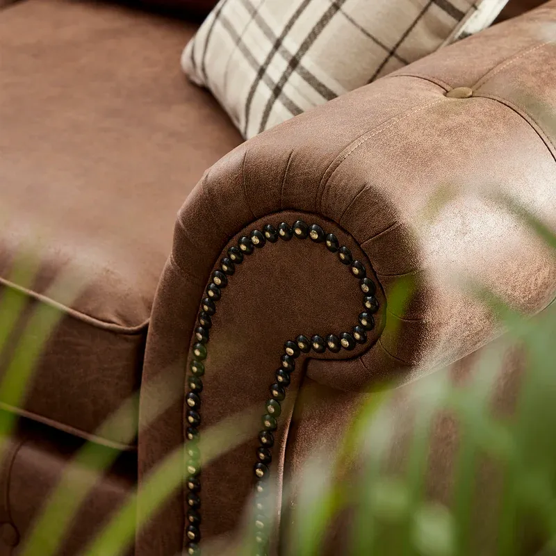 Oakland Leather Armchair - Tan