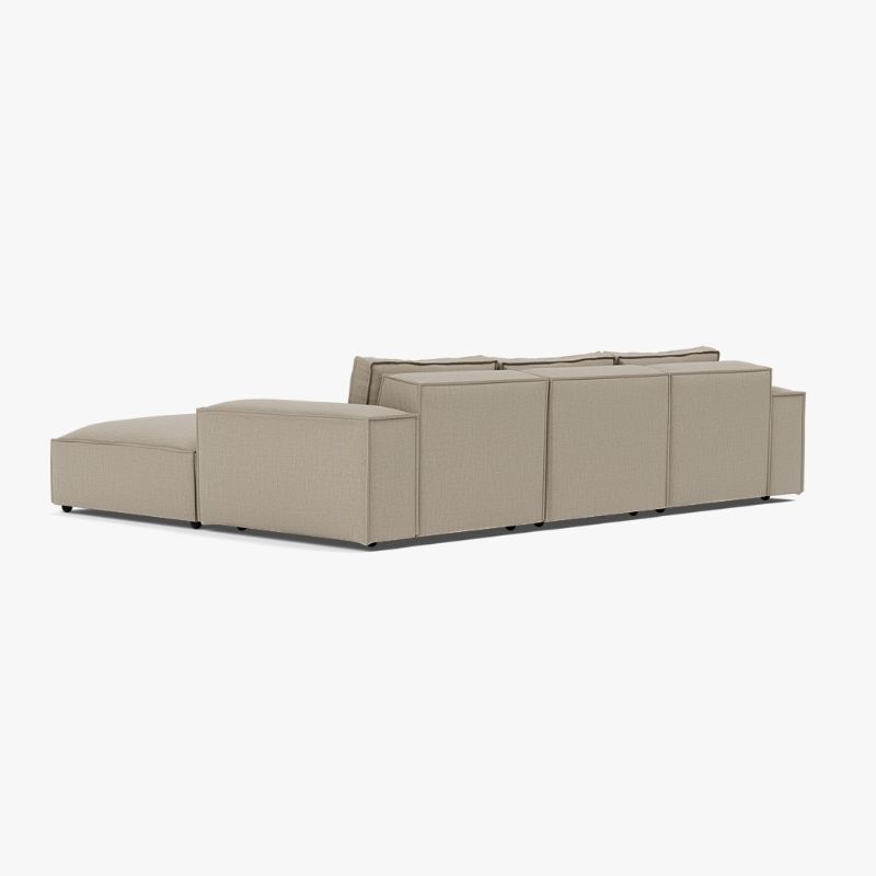 Marylebone L Shape Corner Sofa – Luxury Soft Truffle Luxe Chenille Sofa | Left or Right Hand