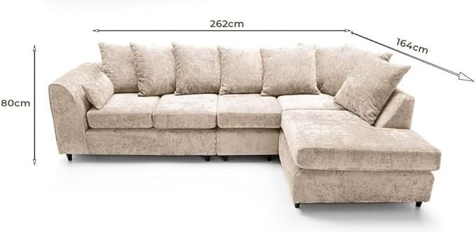 Dylan Alaska 5 Seater Modular Corner Sofa – L Shape Scatter Back | 3 Colours UK