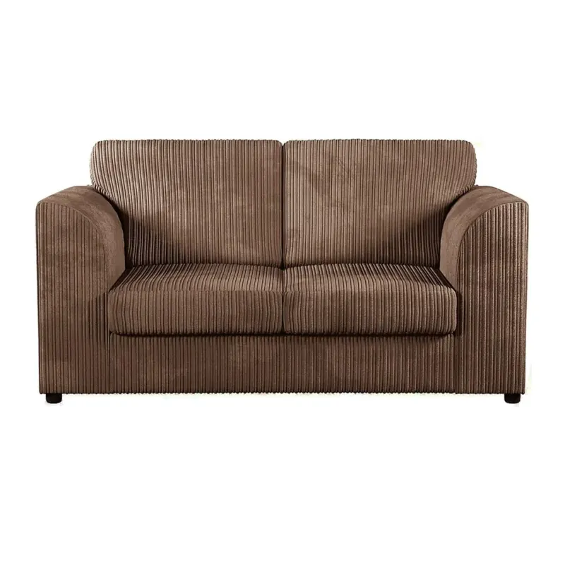 2 Seater Corduroy Sofa High Back (Mink)
